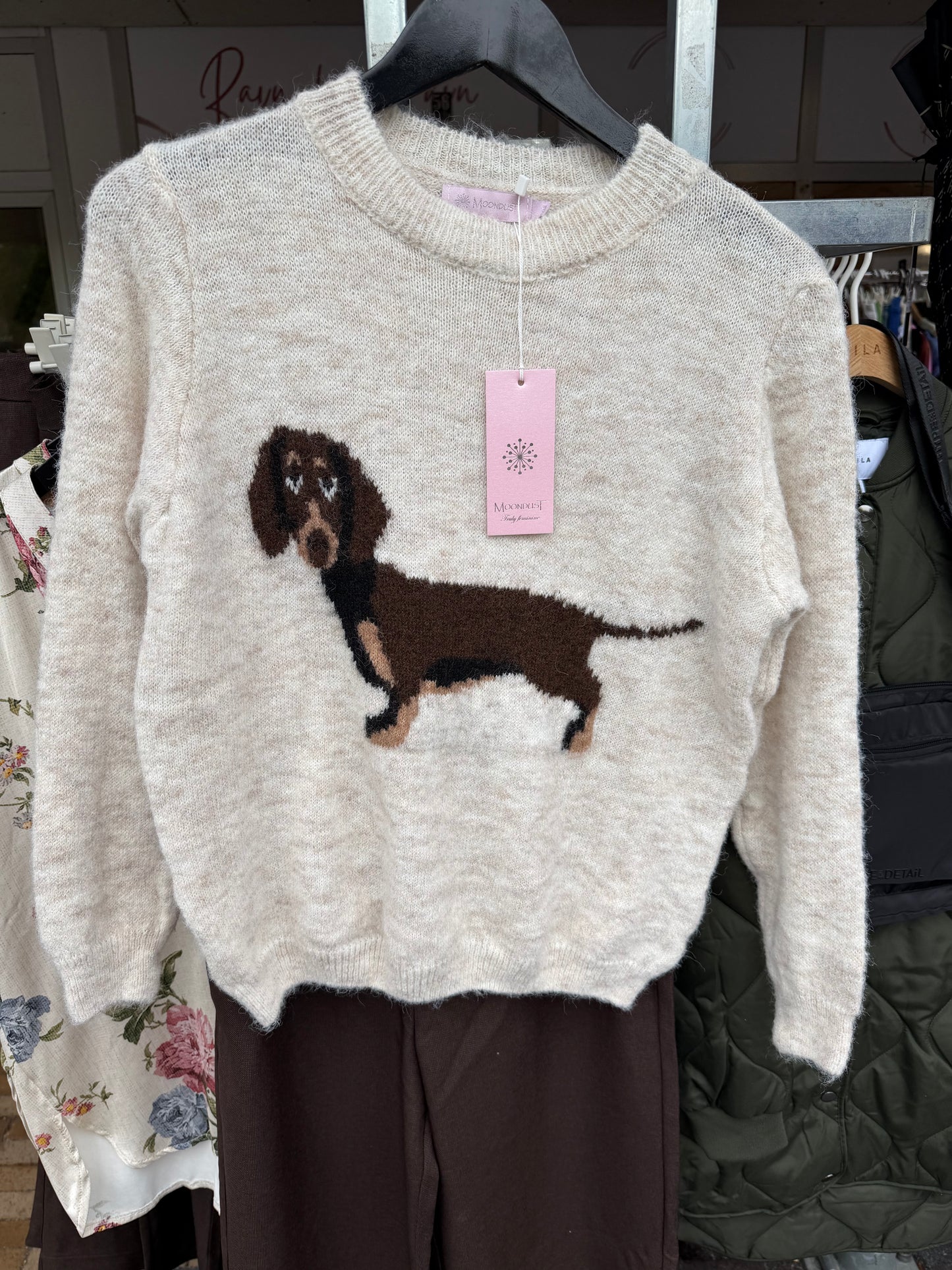 MOONUSTDOG KNIT OFF WHITE