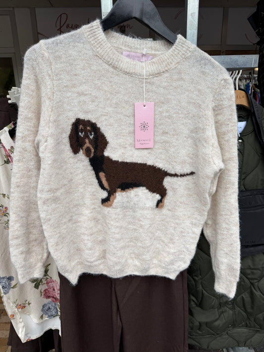 MOONUSTDOG KNIT OFF WHITE