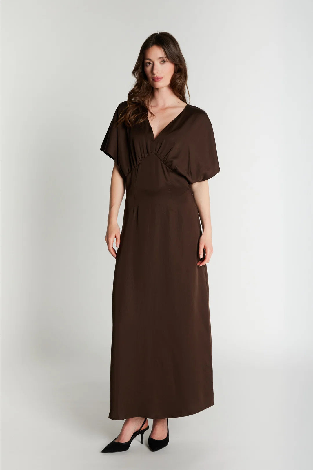 RDF ALODIE DRESS CHOCOLAT