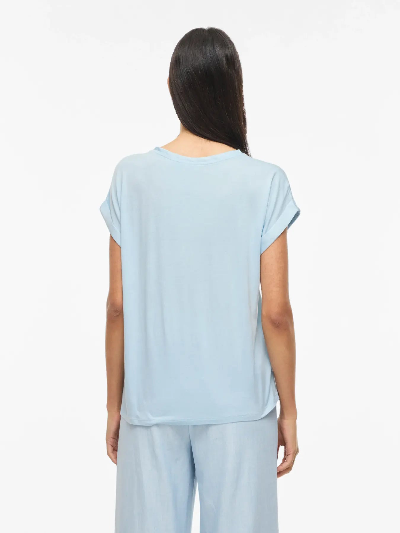 VILA VIELLETTE SATIN NANTUCKET BLUE