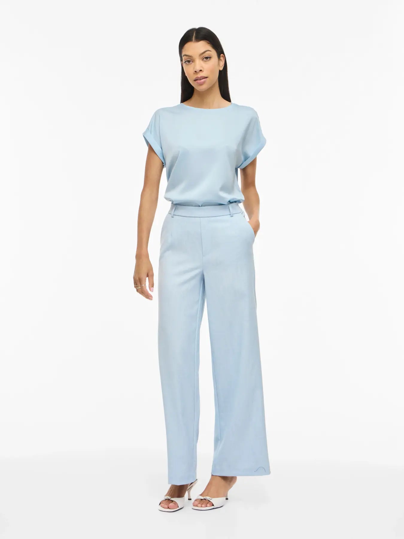 VILA VIELLETTE SATIN NANTUCKET BLUE