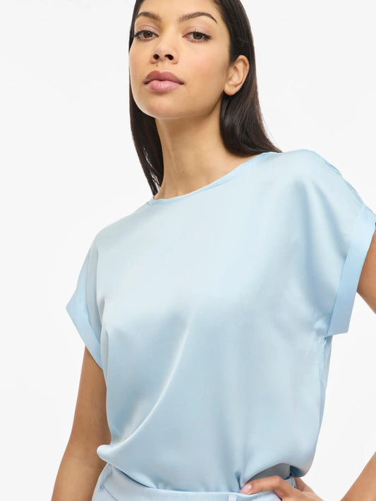 VILA VIELLETTE SATIN NANTUCKET BLUE