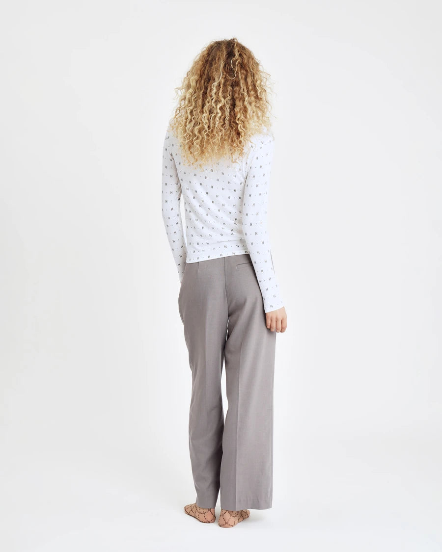HTD tee l/s cashmere-blend WHITE