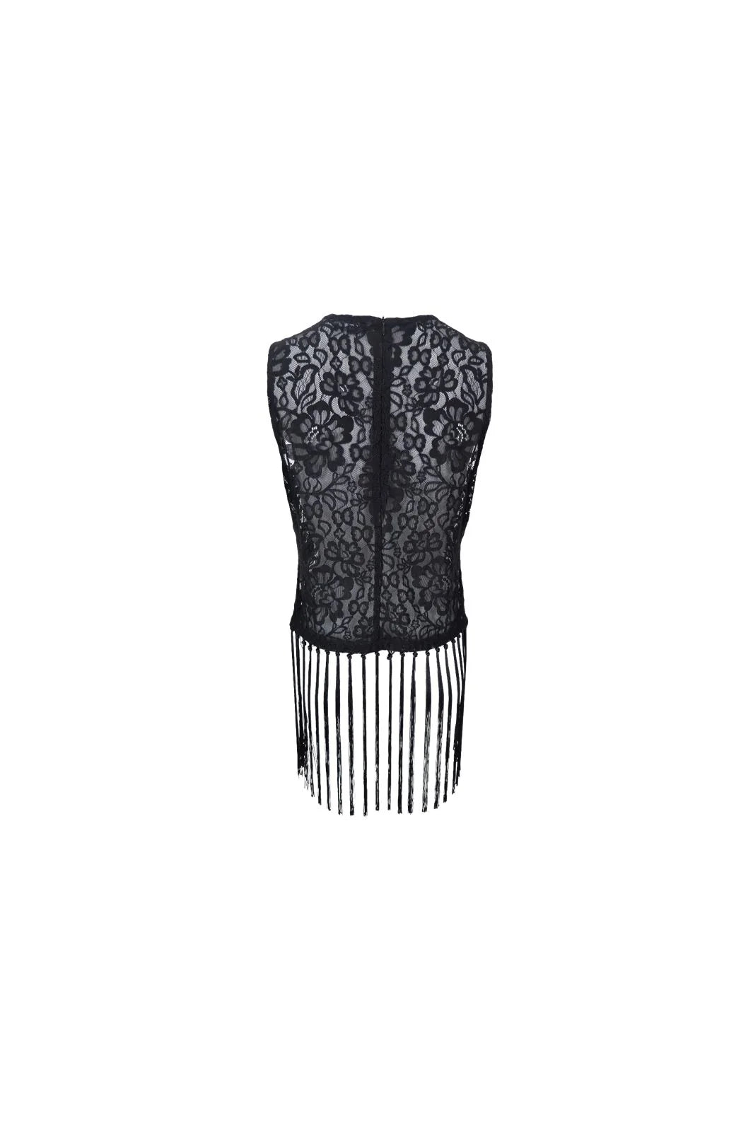 BCEA FRILL TOP BLACK