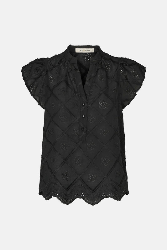 RUE DE FEMME CRESSIDA BLOUSE BLACK