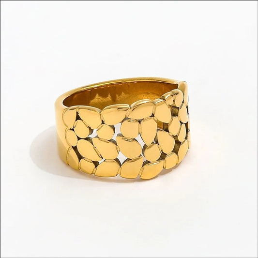 MS ELI LEAF RING 18K G R218 STR. 7