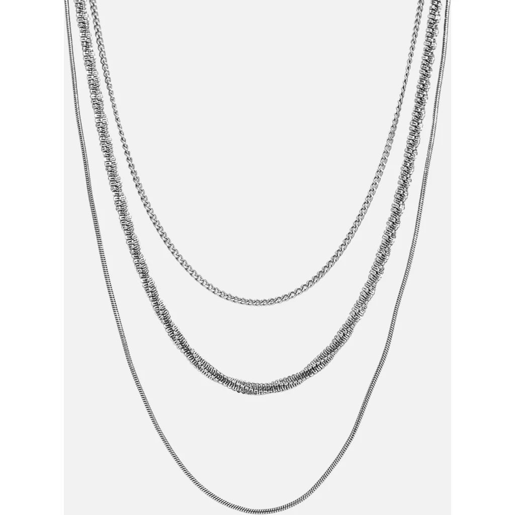 MS LUME TRIPLE CHAIN NECK H412-S