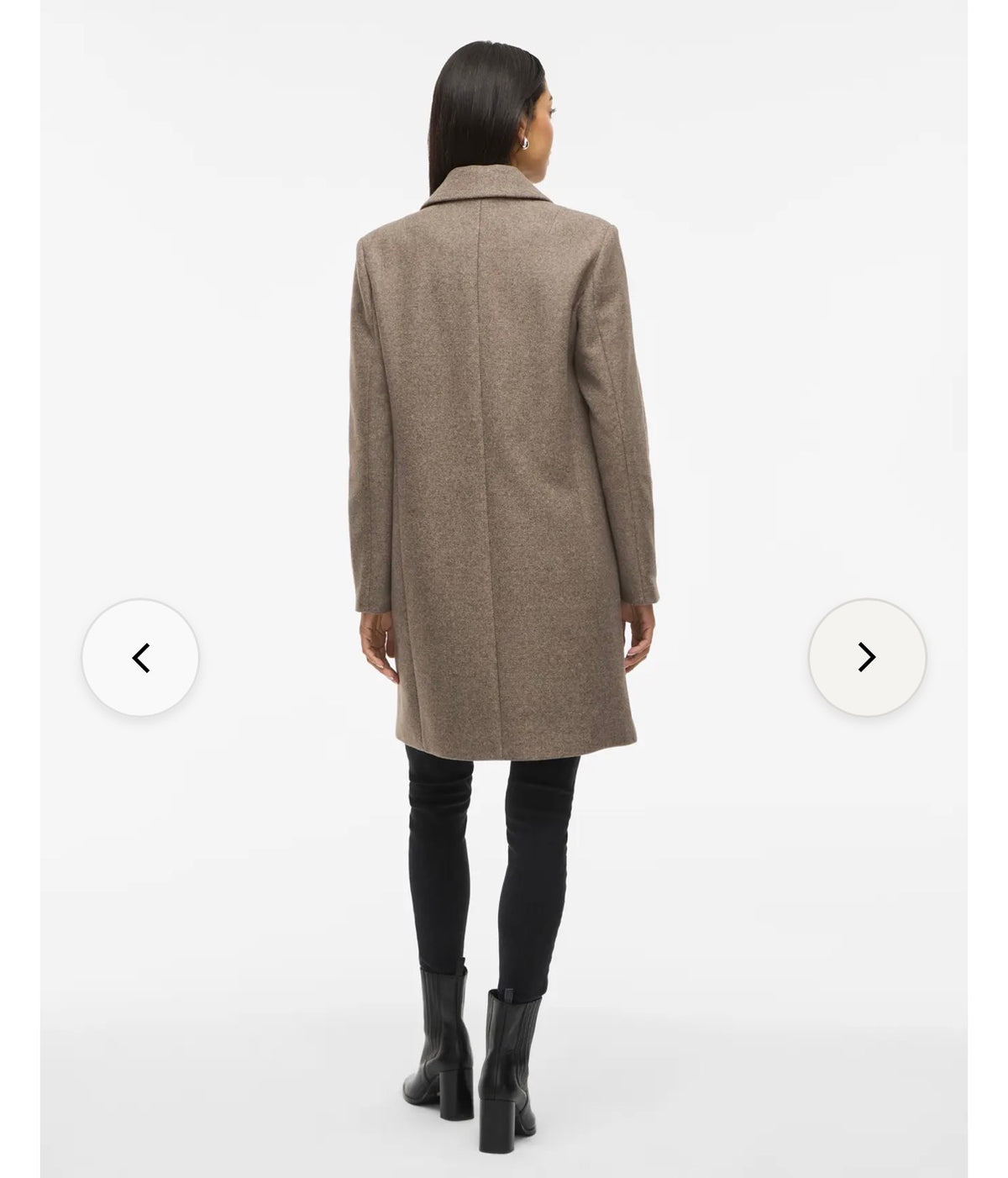VILA VICLAUDIA BUTTON COAT FALCON