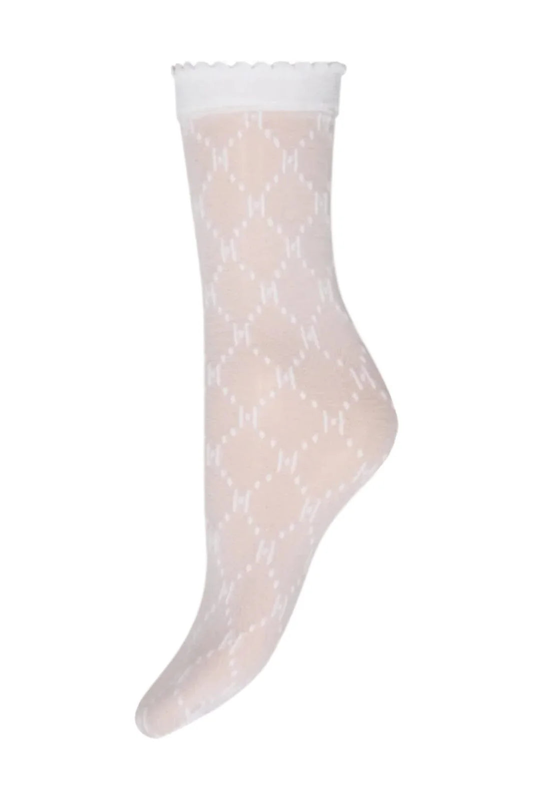 HTD STRØMPER LOGO 25D WHITE WHITE