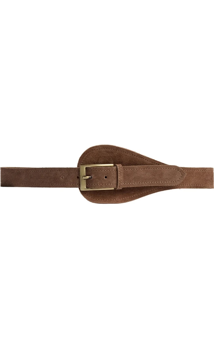 DEPECHE WAIST BELT DARK CAMEL