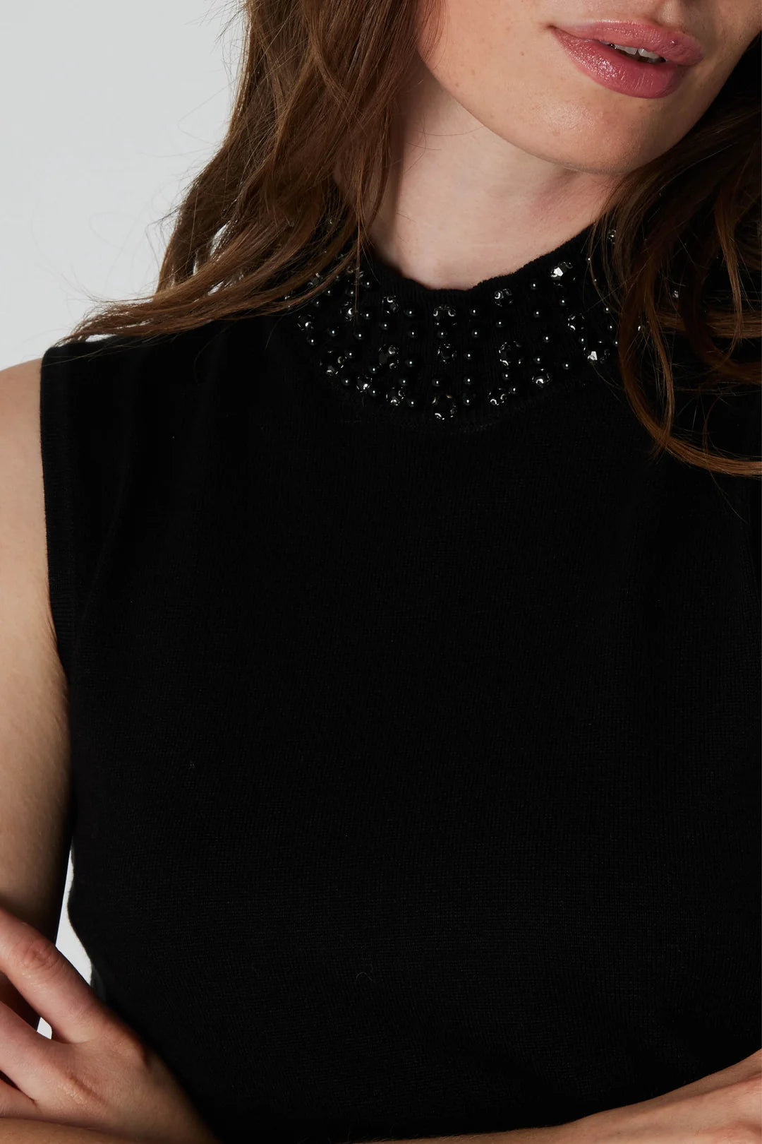 RDFTIRSA KNIT TOP BLACK