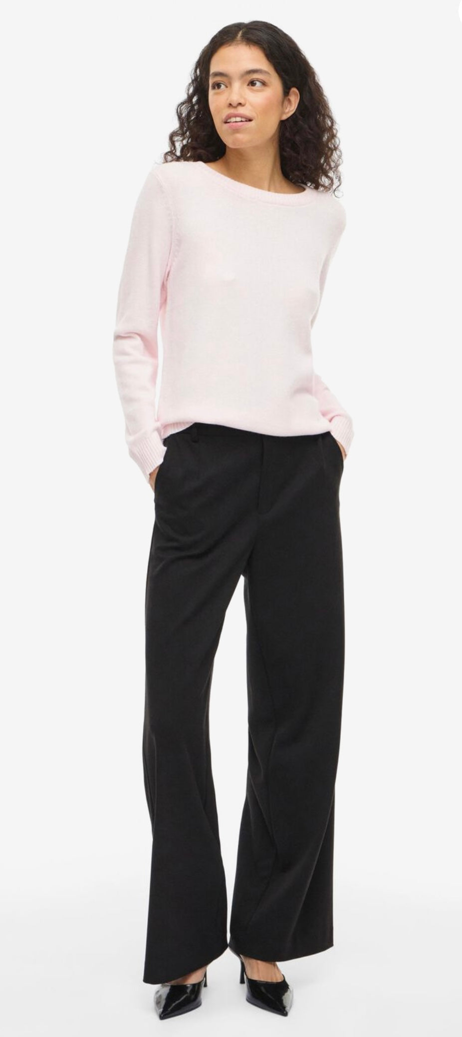 VILA VIRIL KNIT O-NECKCHERRY BLOSSO