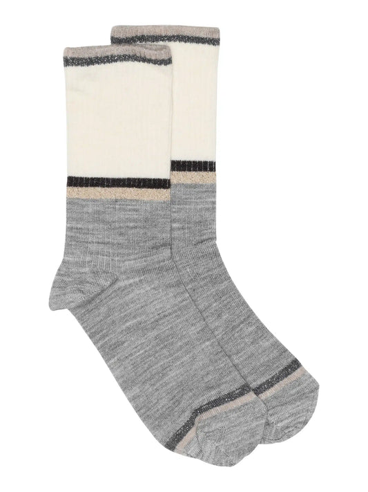 Gustav Fenia Long Wool Socks Beige