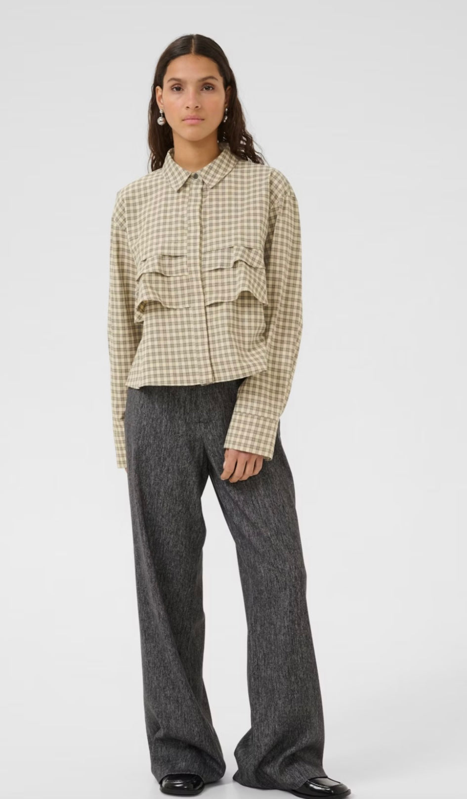 KBBILLIE SHIRT PEBBLE CHECK