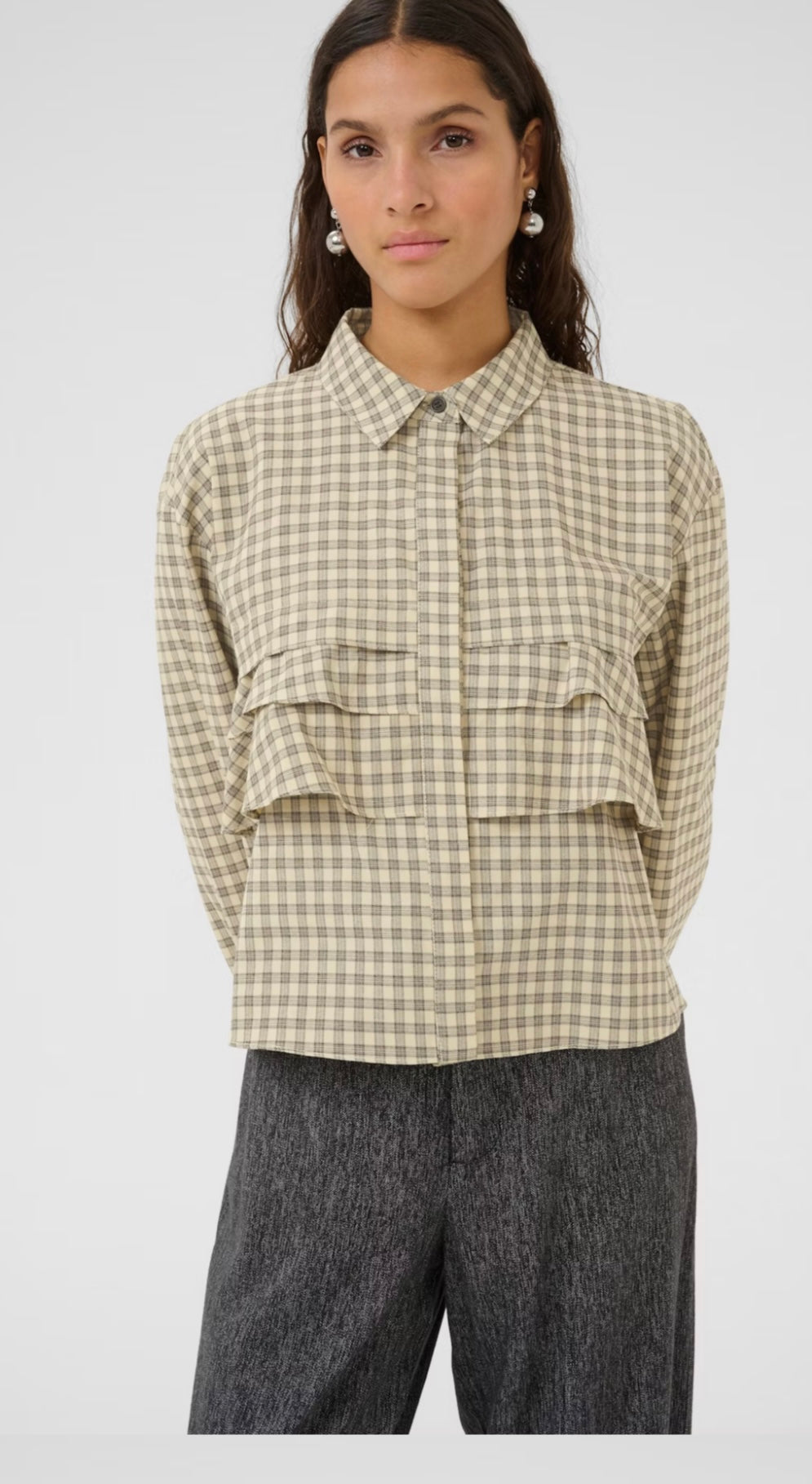 KBBILLIE SHIRT PEBBLE CHECK