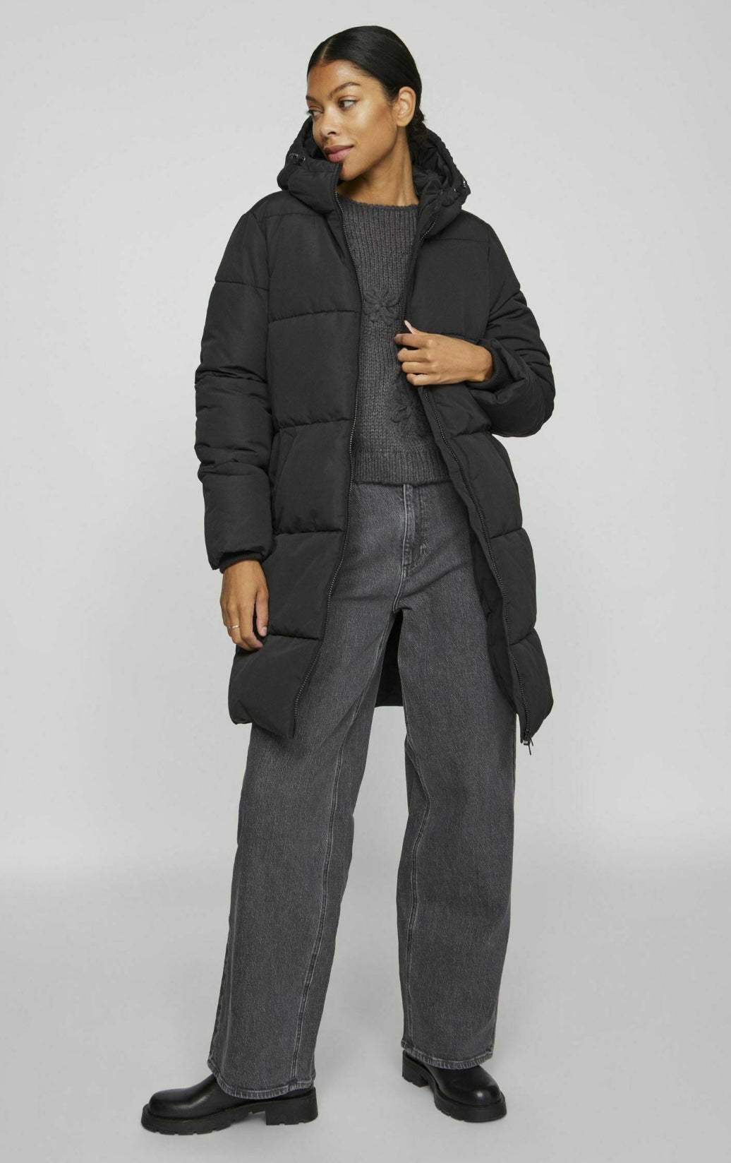 VILA KARLA NEW LONG PUFFER JACKET