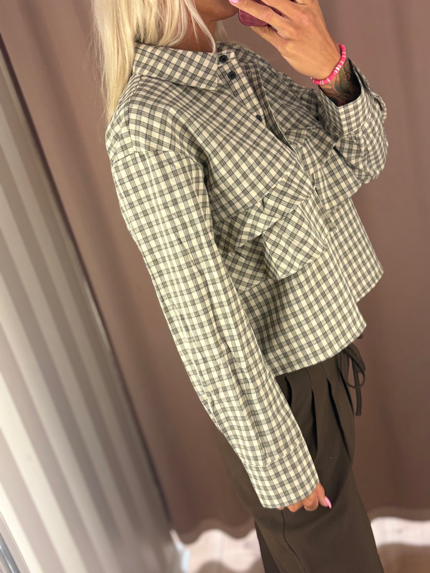 KBBILLIE SHIRT PEBBLE CHECK