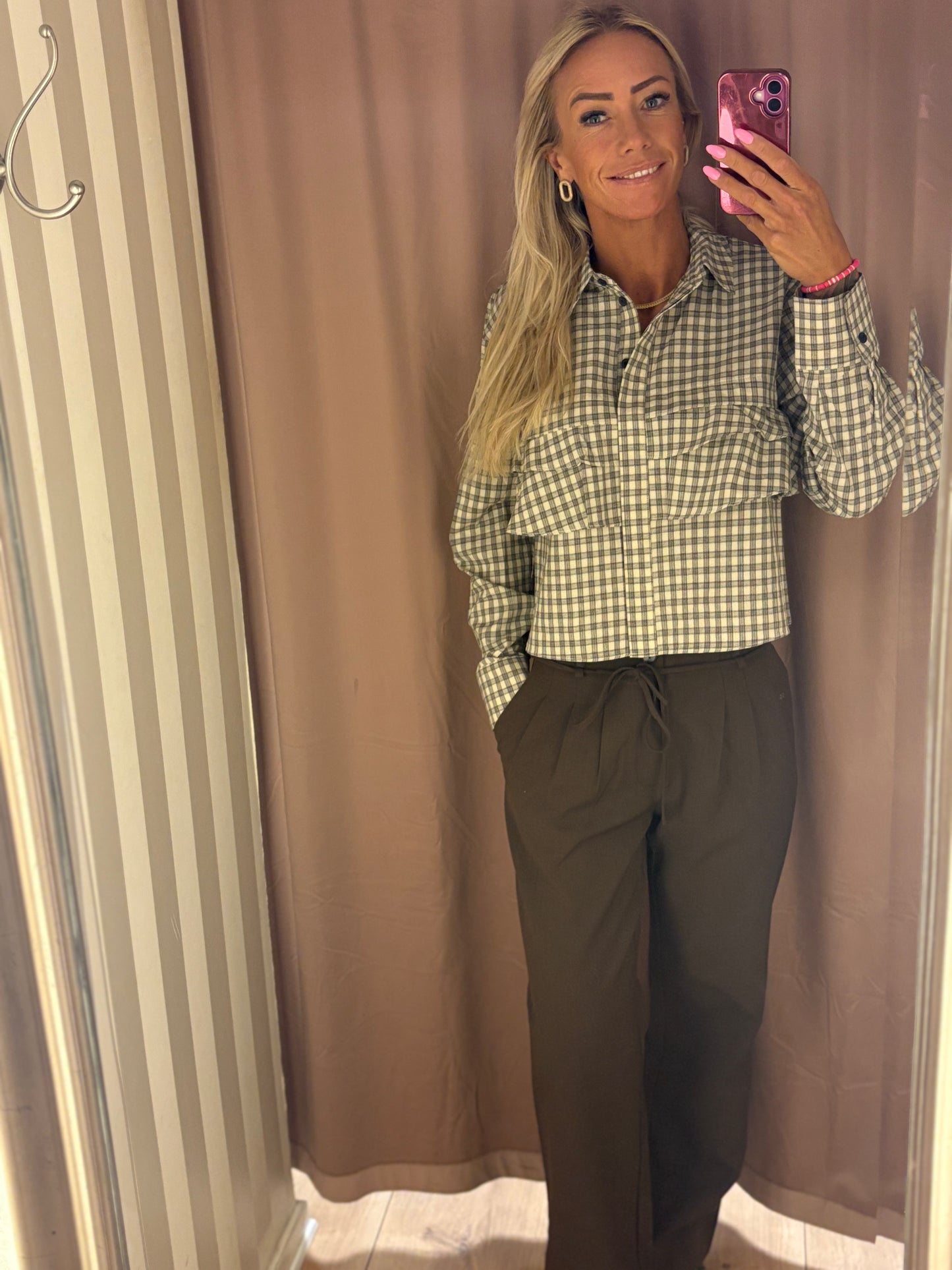 KBBILLIE SHIRT PEBBLE CHECK