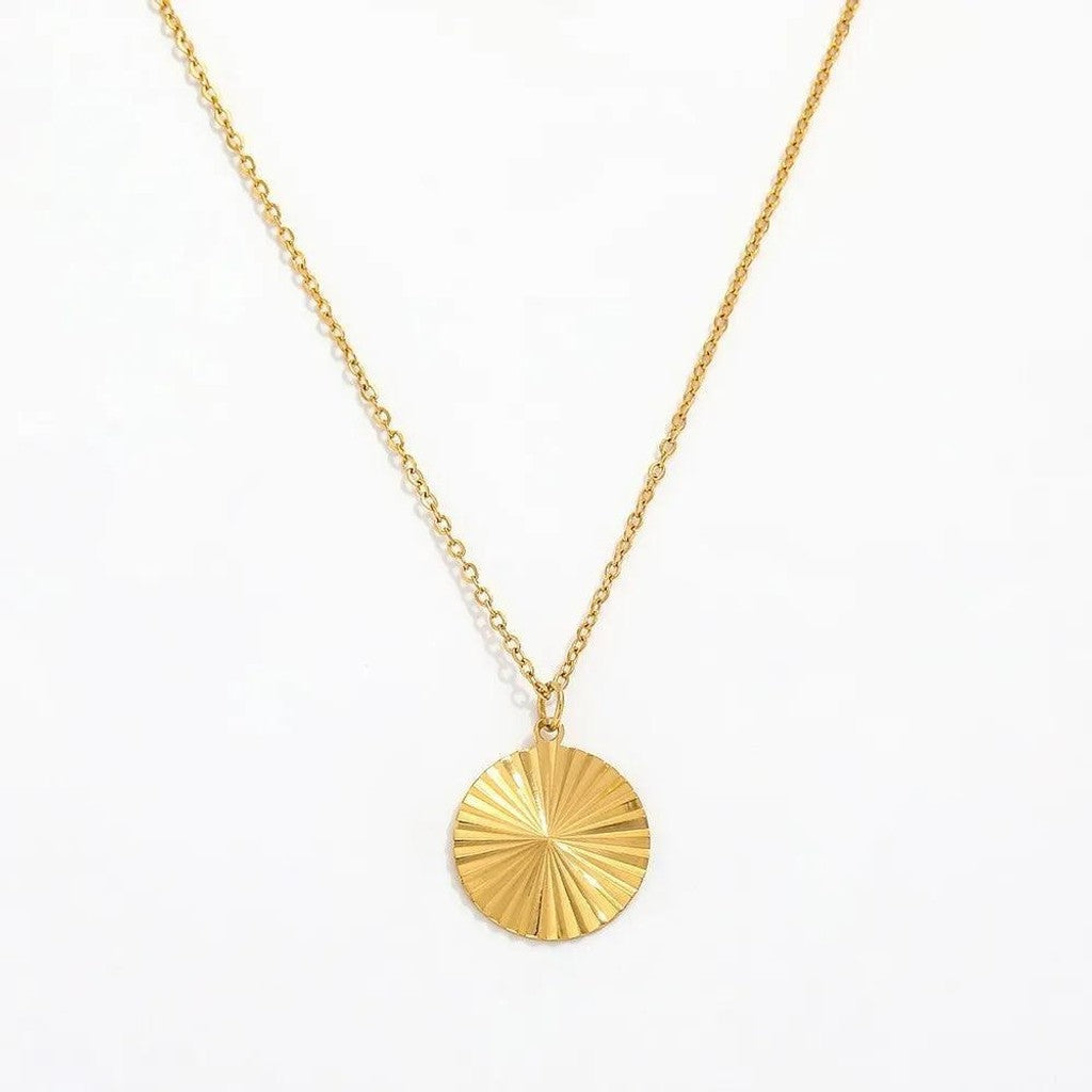muun Sun Burst Round 18K Gold H001