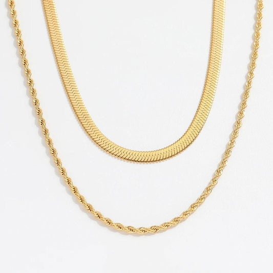muun Snake Chain Rope 18K Gold H016