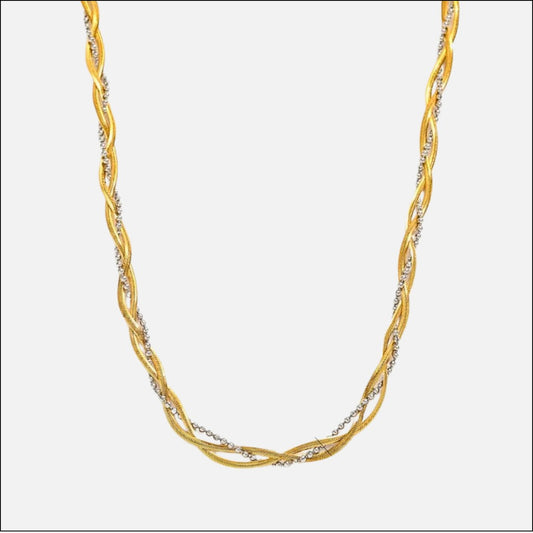 MS VELIN TWO-TONE NECKLACE H418