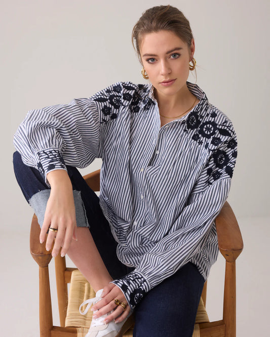SUMMUM SHIRT NAVY NOIR