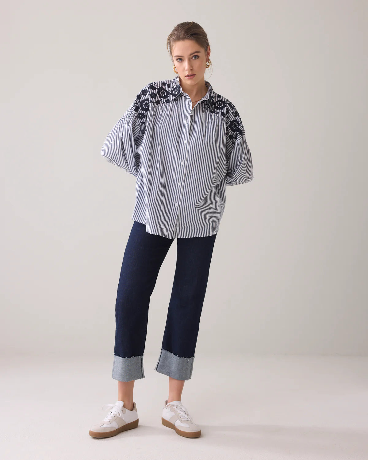SUMMUM SHIRT NAVY NOIR