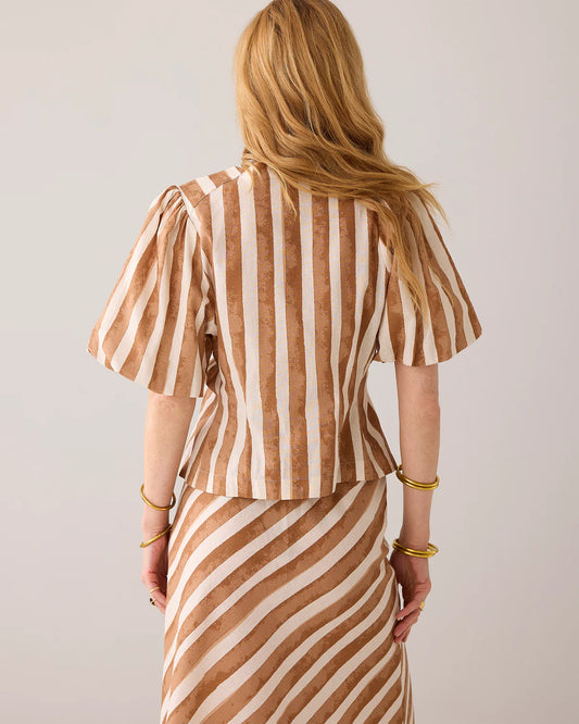 SUMMUM BLOUSE JACKET WITH STRIPE