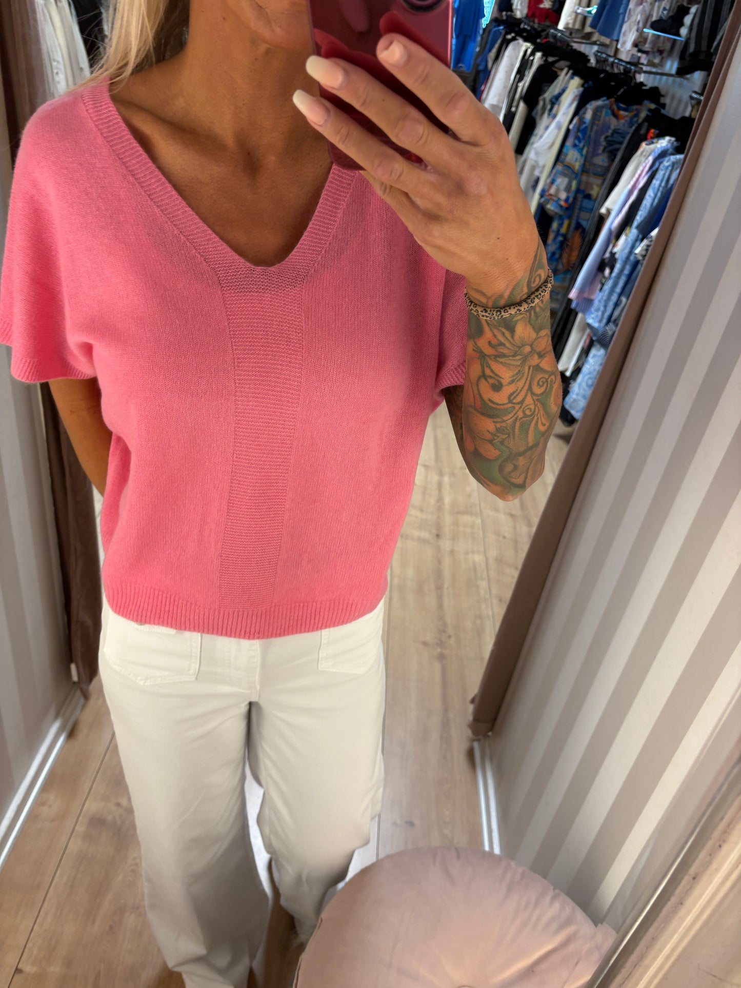 CP MY CASHMERE TOP PINK