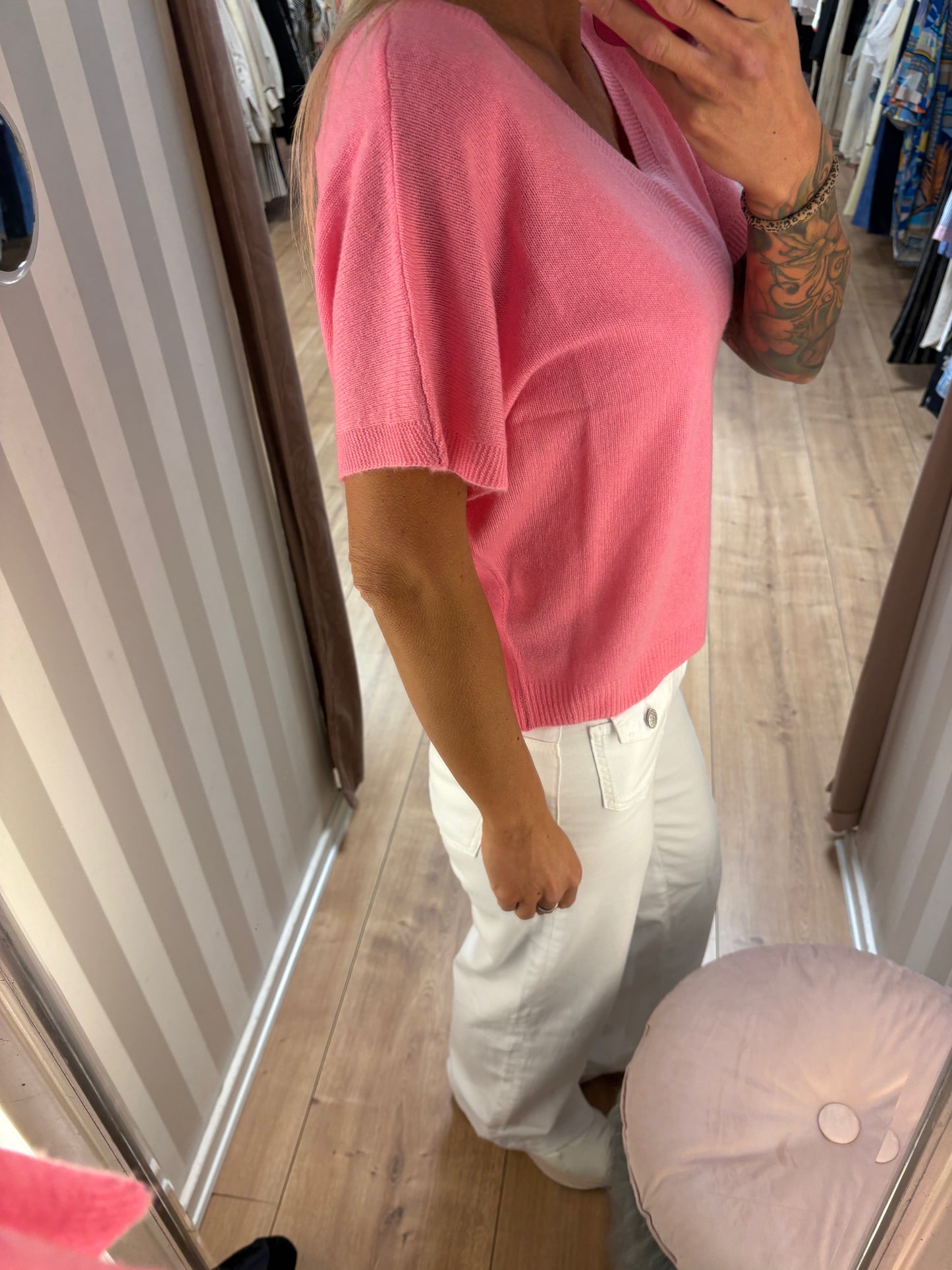 CP MY CASHMERE TOP PINK