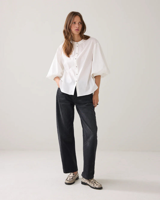 SUMMUM BLOUSE COTTON STRETCH