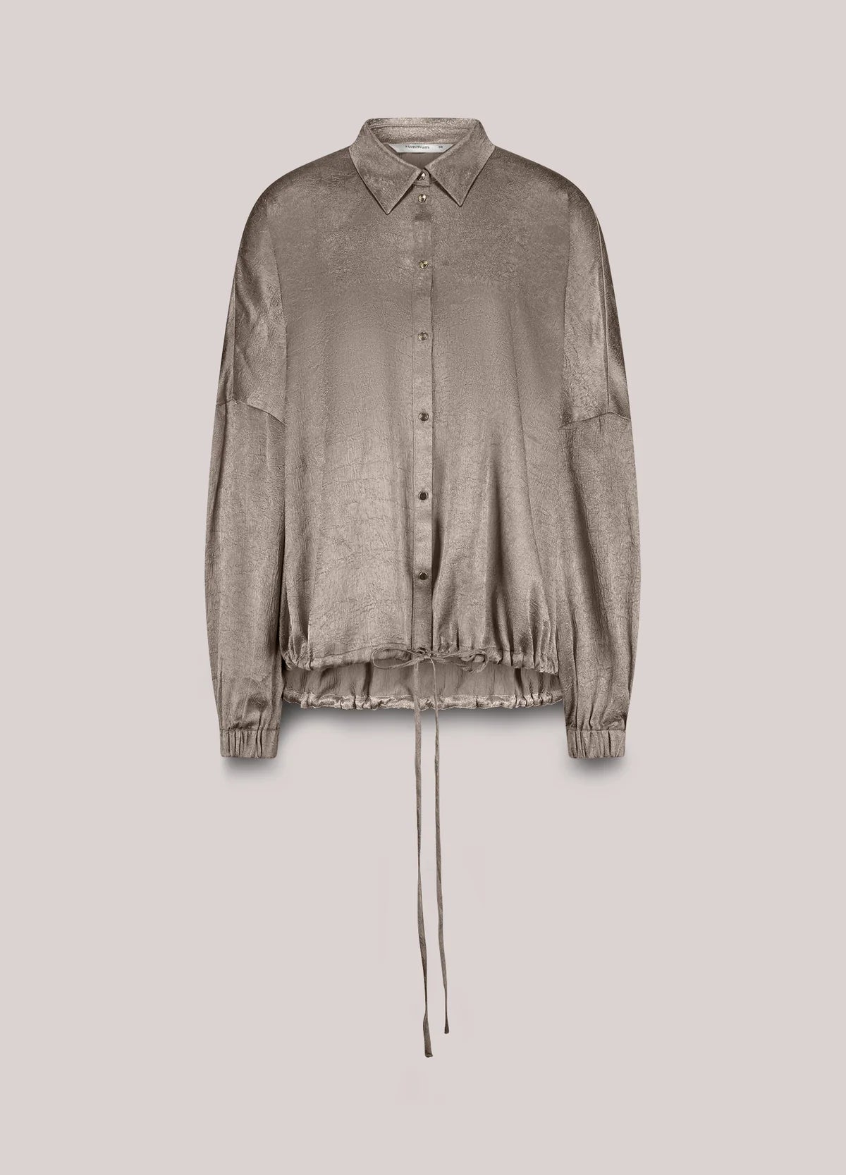 SUMMUM BLOUSE CRINKLE SATIN FUNGHI