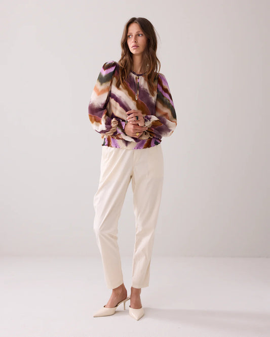 SUMMUM TOP LONG SLEEVES ZIGZAG PRIN