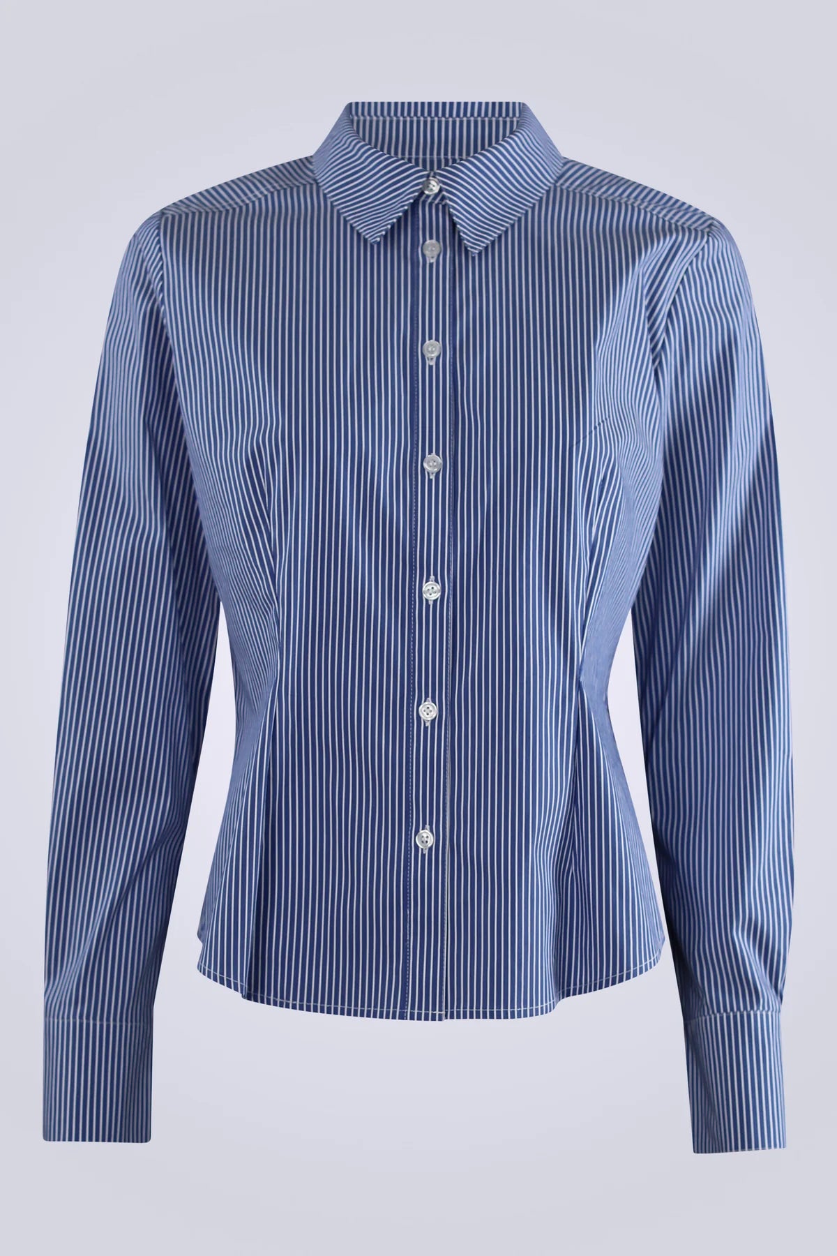 SIX AMES  JEAN STRIPE SHIRT