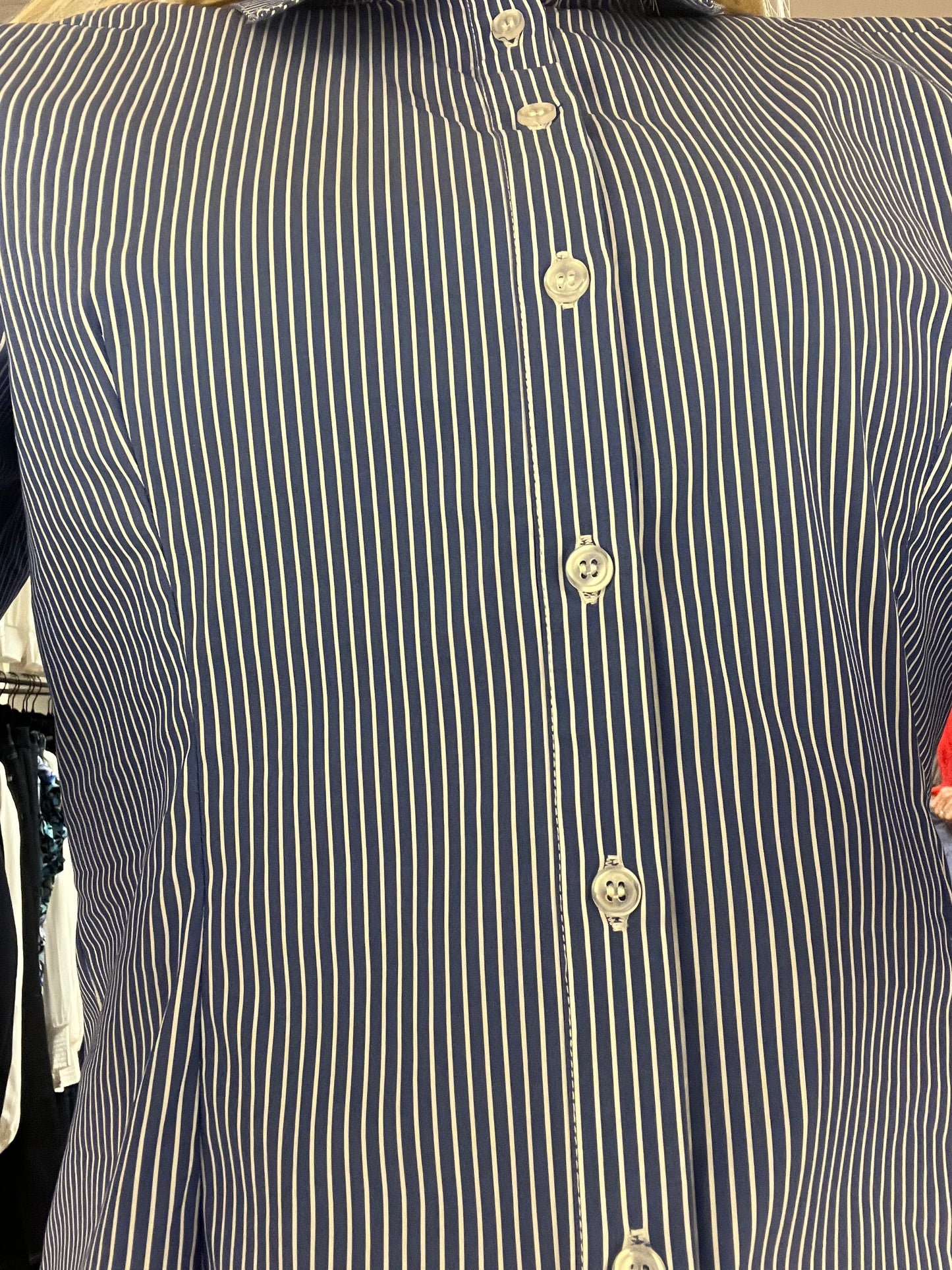 SIX AMES  JEAN STRIPE SHIRT
