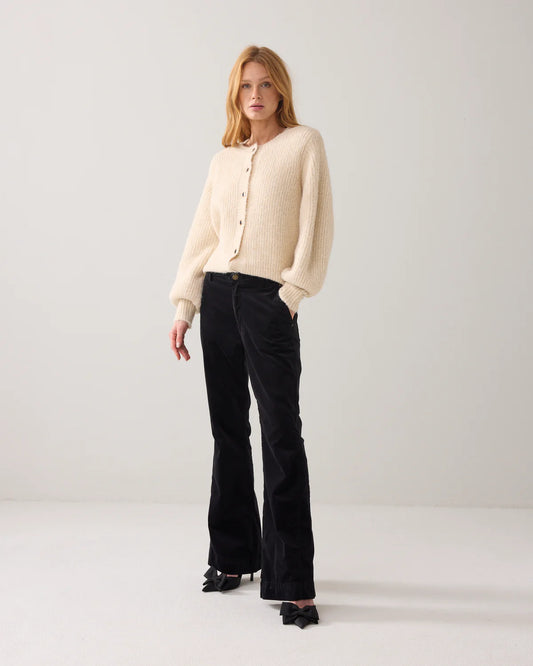 SUMMUM PANTSLIM FLARE STRETCH VELET