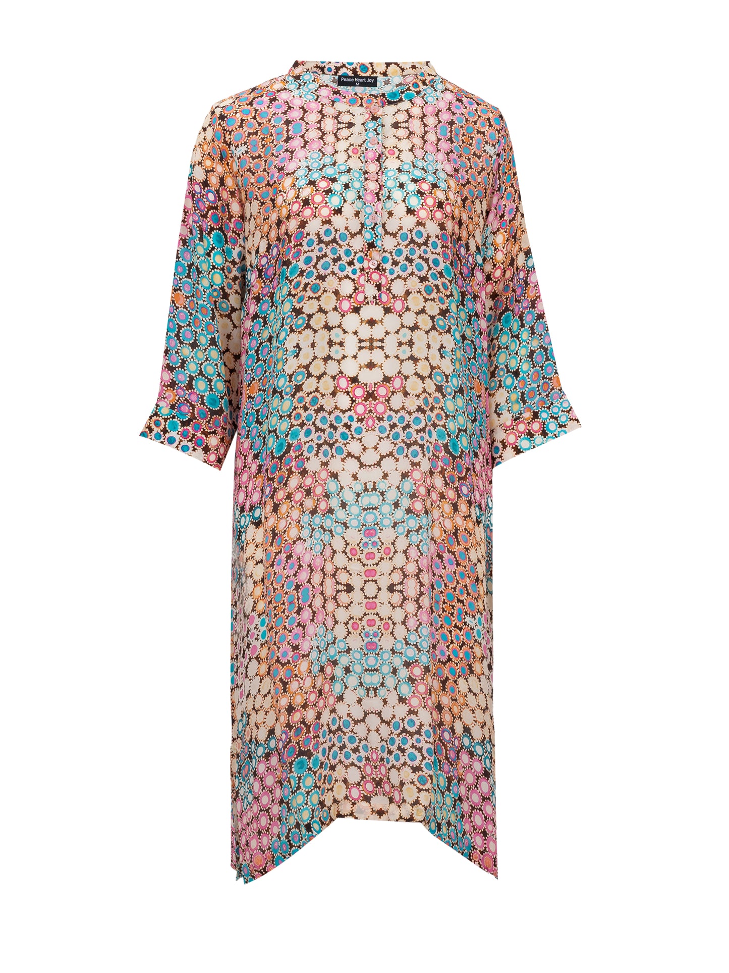 PEACE HEART JENNIFER DRESS PALE MULTI