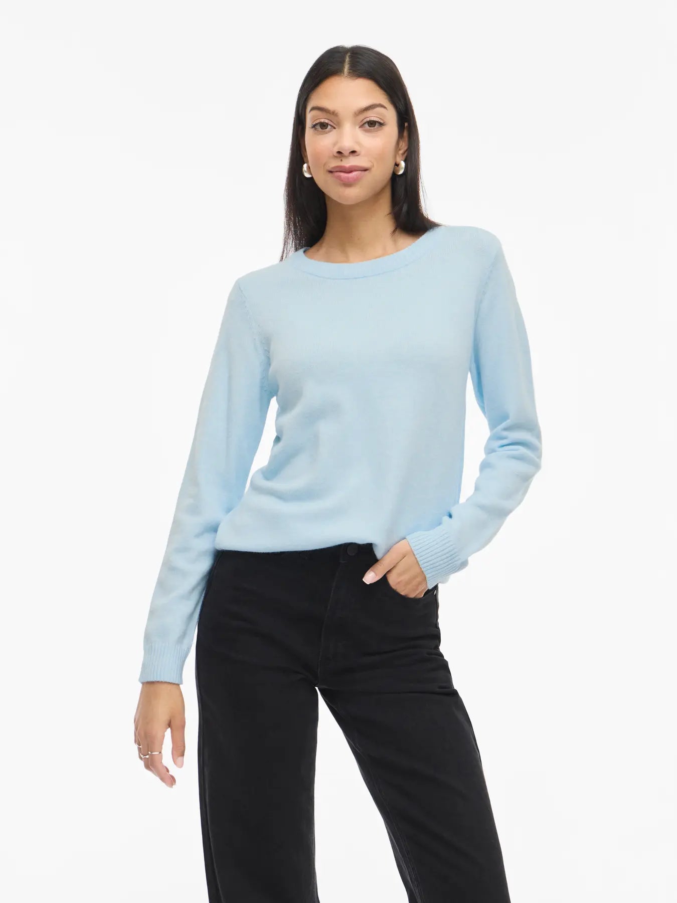 VILA VIRIL O-NECK KNIT LIGHT MELA