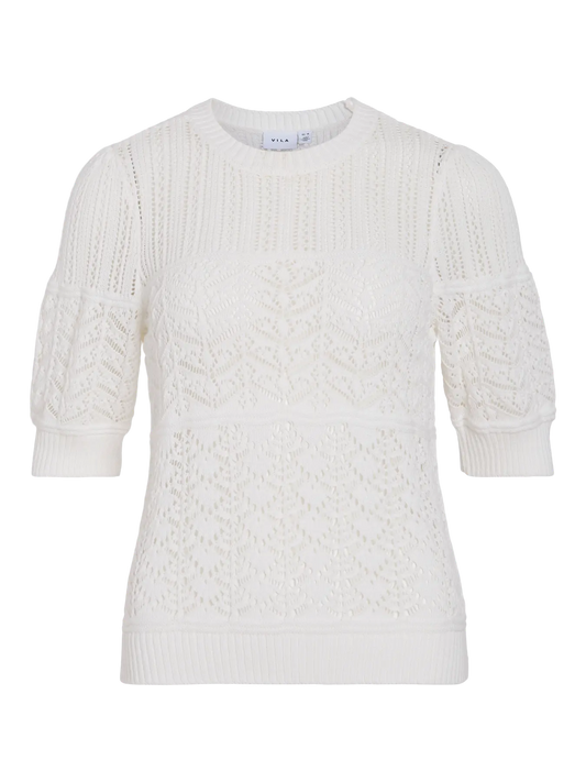 VILA VINYA KNIT CLOUD DANCER