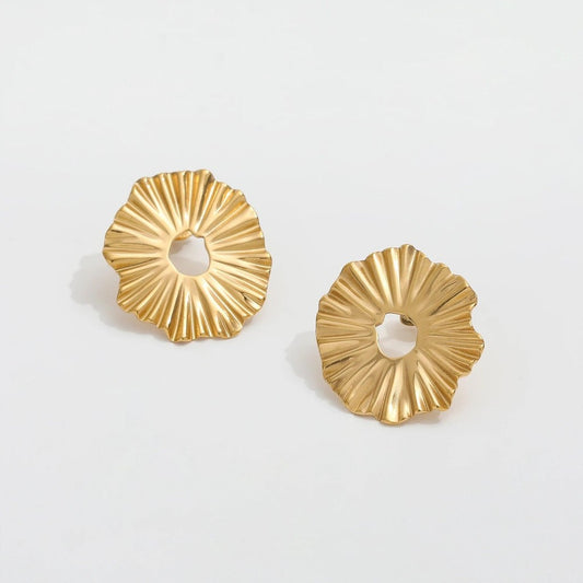 muun Sunflower Stud 18K Gold OE066