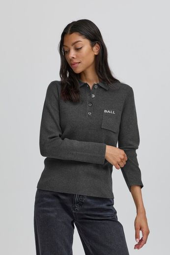 BALL BAMARIETTA KNIT POLO GREY