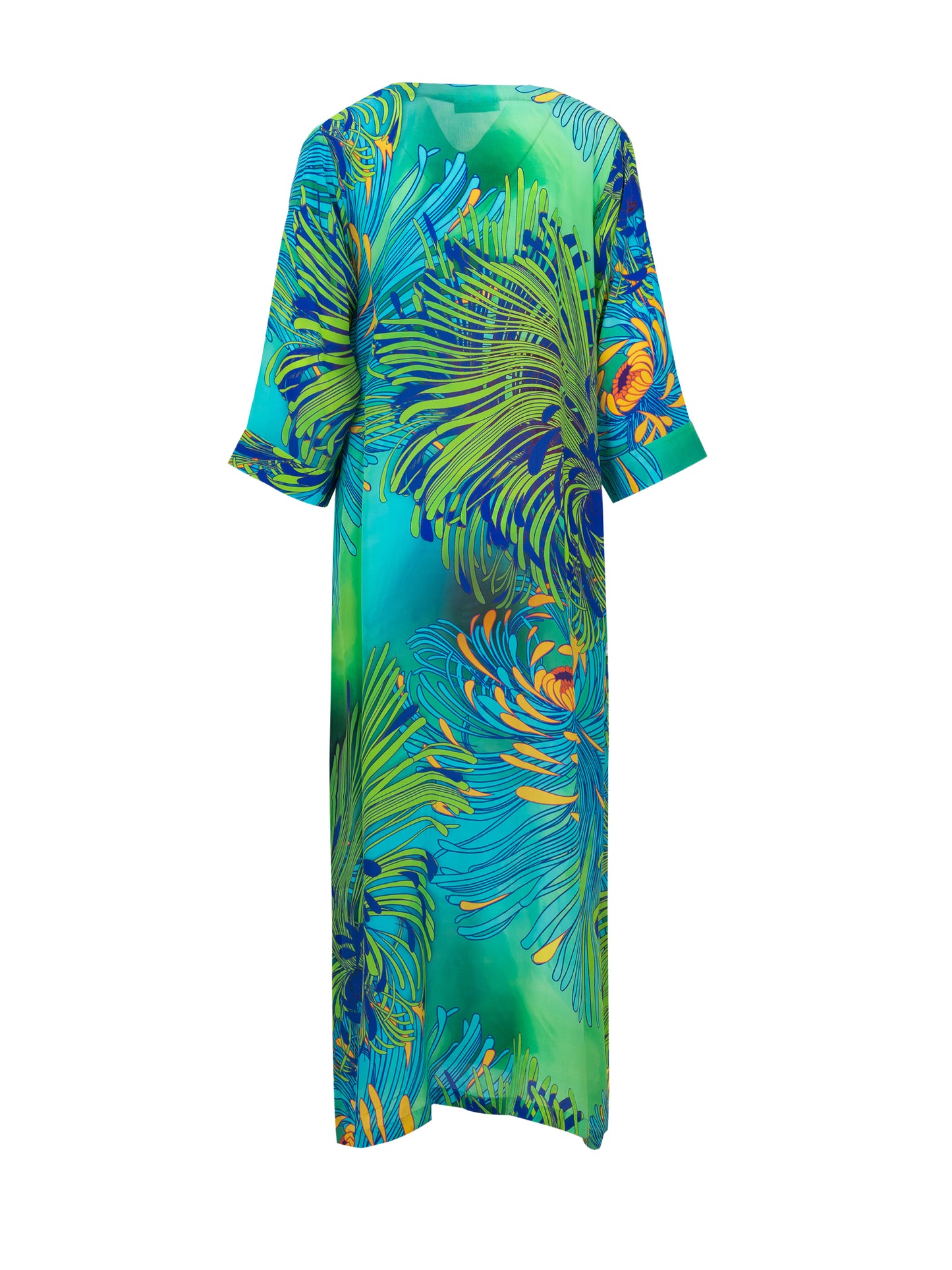 PEACE HEART PAOLA MAXI DRESS ABSTRACT
