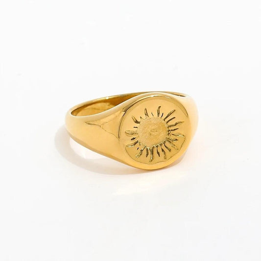 Muun Sun Ring 54 M 18K Gold RO90-S