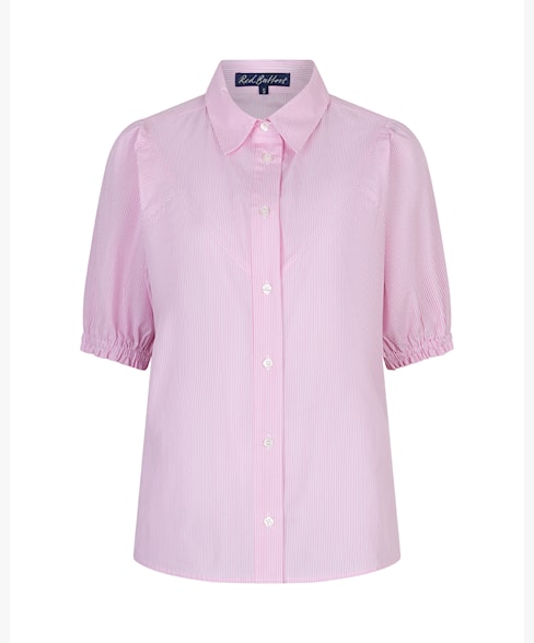 RED BUTTON VICTORIA POPLIN S PINK