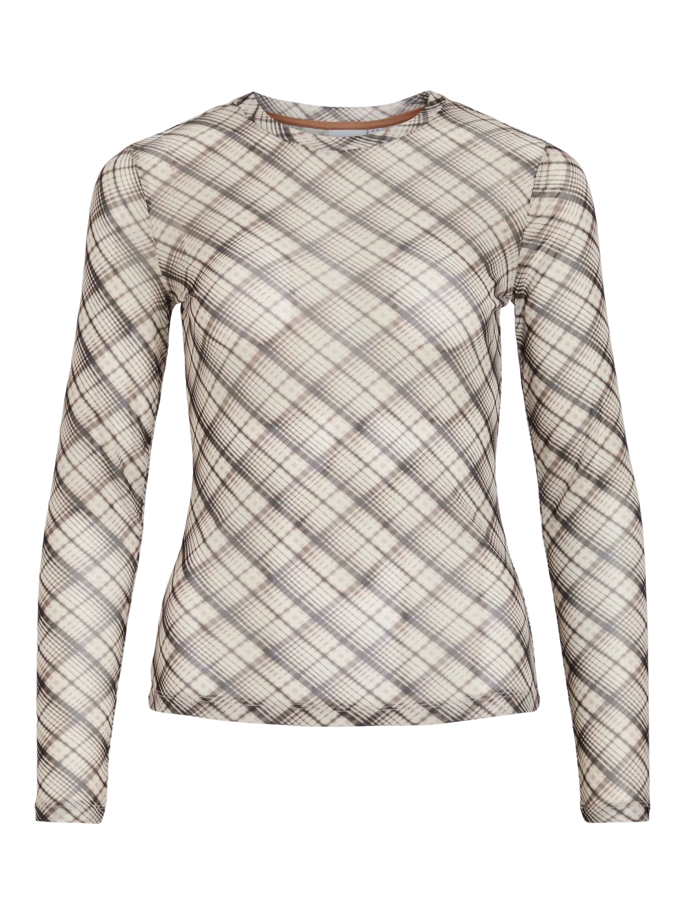 VILA VIVOLETTIS O-NECK MESH BIRCH