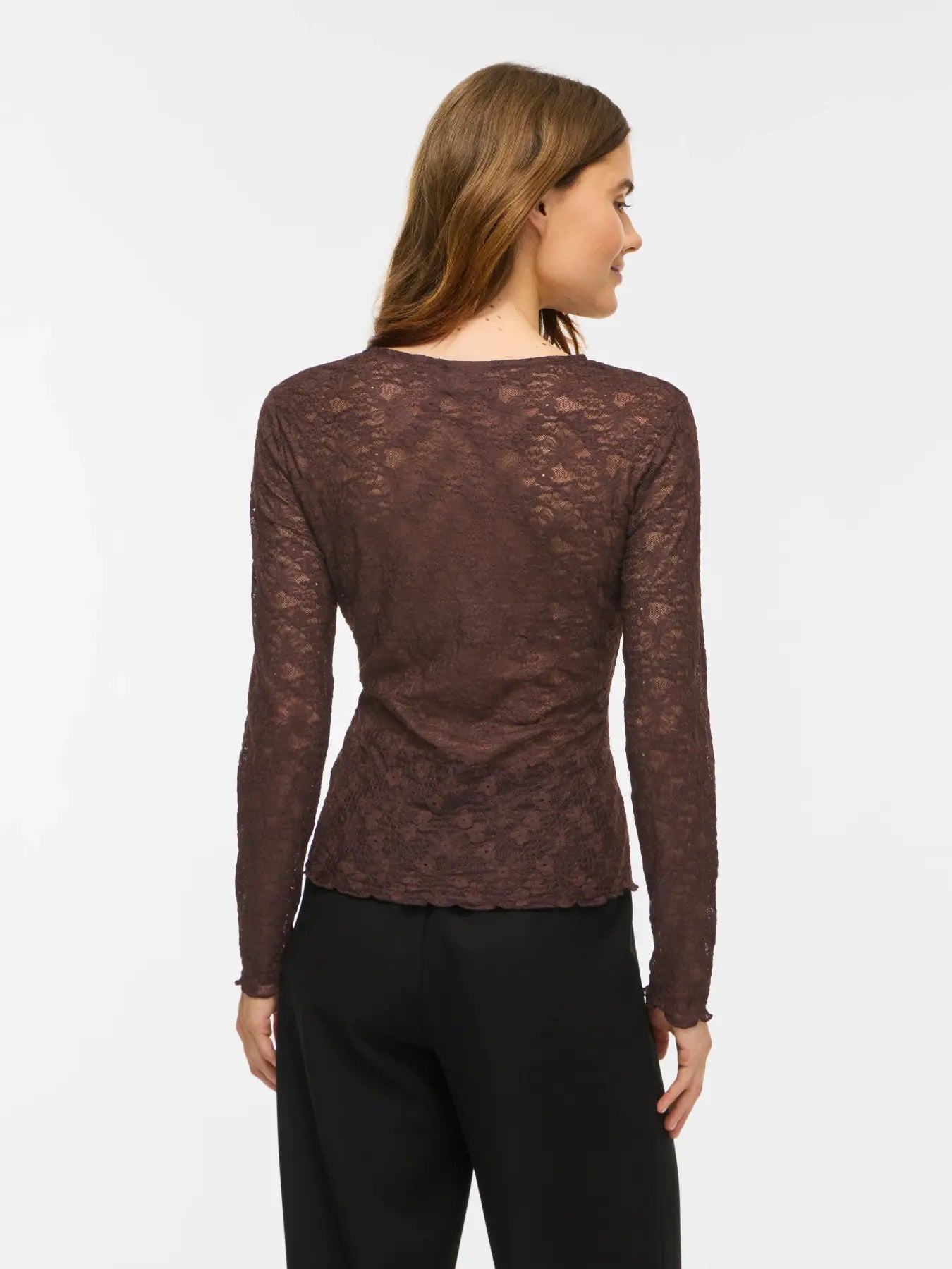 VILA VIFAY O-NECK TOP COFFEE BEAN