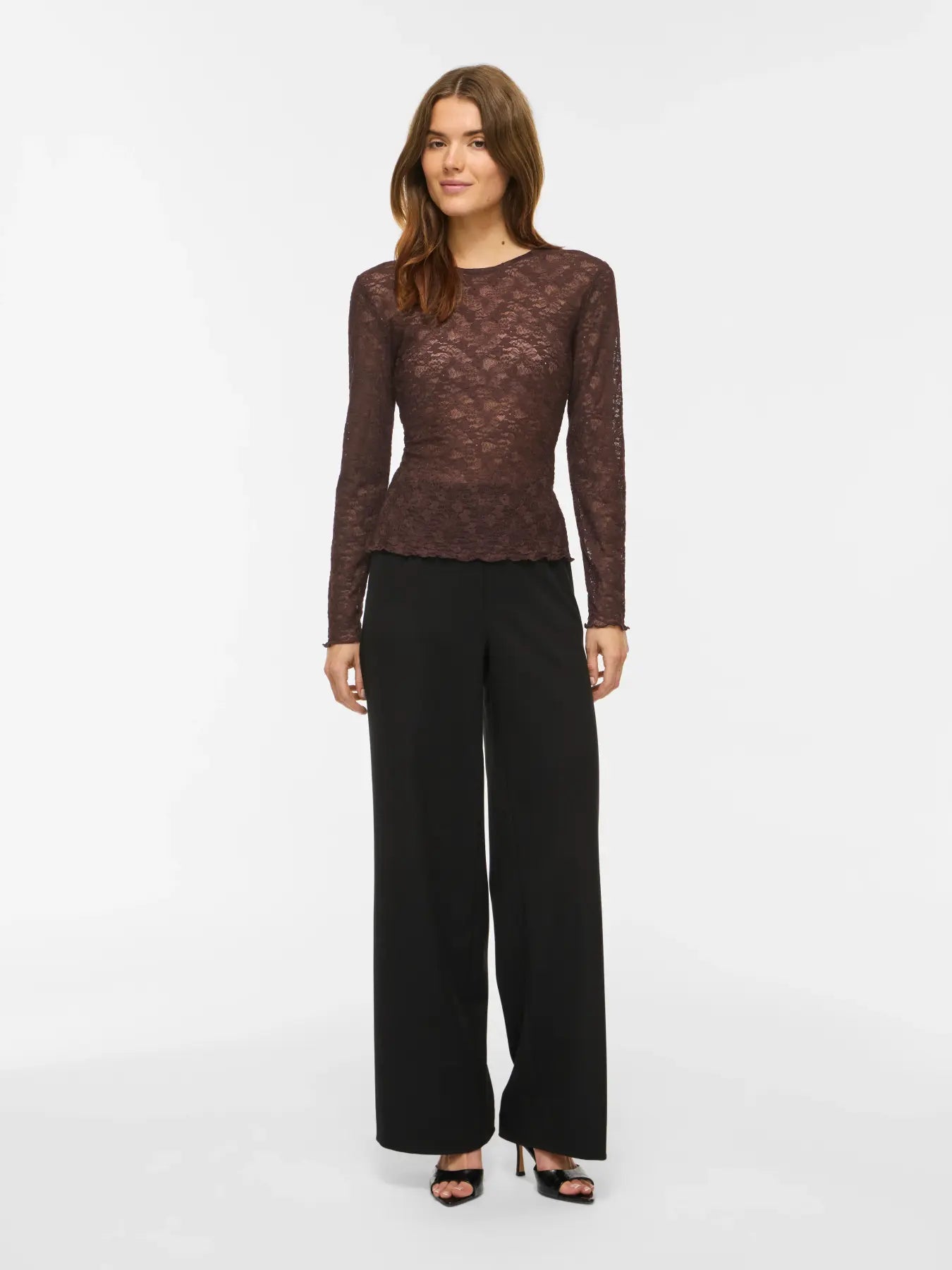 VILA VIFAY O-NECK TOP COFFEE BEAN