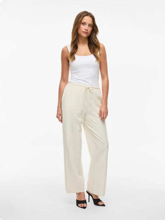 VILA VIPRISILLA RW WIDE PANTS LIGHT
