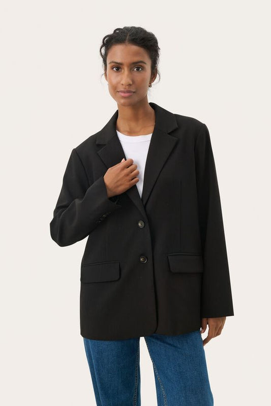 PART TWO NARA BLAZER BLACK
