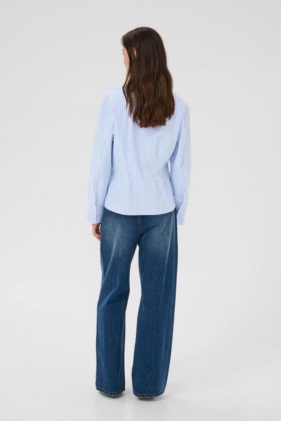 KA DANIELLE SHIRT SUBDUED BLUE STRI